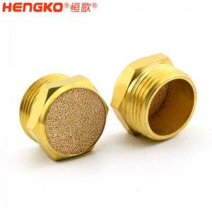 廠家生產(chǎn)平頭HBSL-MA V型燒結(jié)黃銅氣動(dòng)排氣閥消聲器耐高溫 降噪