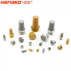 廠家供應各種型號鉑螺紋燒結(jié)銅不銹鋼氣動消聲器消音器耐高溫工業(yè)降噪