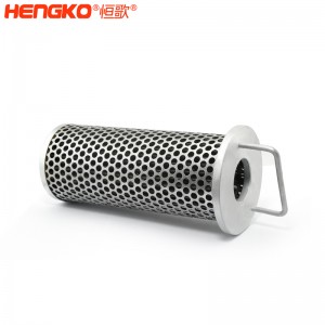 廠家直銷(xiāo)不銹鋼燒結(jié)網(wǎng)濾筒,五層網(wǎng)式過(guò)濾器剛性好可塑性強(qiáng)耐腐蝕