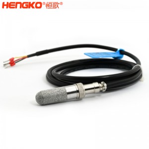 恒歌生產(chǎn)定制土壤測(cè)量溫濕度傳感器,防水精密多孔不銹鋼傳感器探頭外殼