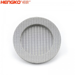 濾芯廠家不銹鋼316燒結網過濾片呼吸金屬孔隙均勻透氣，水處理過濾用