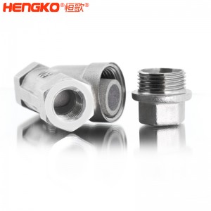 恒歌定制316L粉末燒結(jié)不銹鋼Y型過濾器耐腐蝕易清洗，用于化工行業(yè)