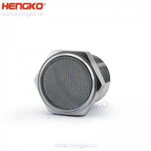 恒歌生產(chǎn)絲網(wǎng)燒結(jié)316不銹鋼平頭消聲器，消音耐用不銹鋼氣動(dòng)過濾元件