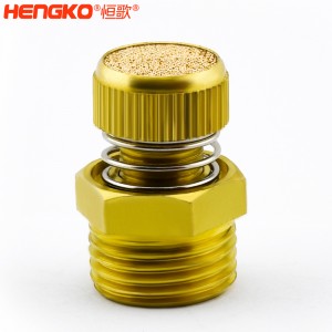 恒歌銅燒結(jié)彈簧消聲器_可調(diào)01/02/03/04分電磁閥氣閥配件銅消聲器